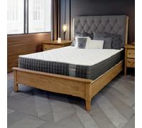 Limoge Cloud Double Medium Pillow Top Pocket Sprung Mattress - White/Black - Foam - 1