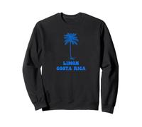 Limon Costa Rica with Palm Tree Graphic Sweatshirt
