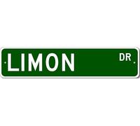 Limon Drive Street Sign Personalized Custom Last Name Metal Sign