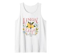 Limoncello Amalfi Coast Italy Lemon Floral Summer Graphic Tank Top