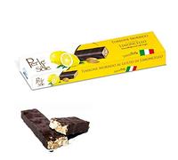 Limoncello Flavored Soft Nougat & Dark Chocolate - Perle di Sole - Offer 6 Pieces