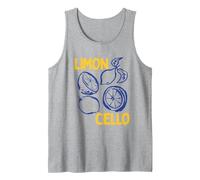 Limoncello Italian Lemon Tank Top, Men, Heather Grey, X-Large