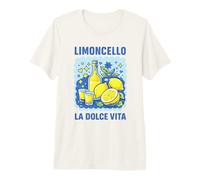 Limoncello La Dolce Vita Italian Lemon Cocktail Retro Art Premium T-Shirt