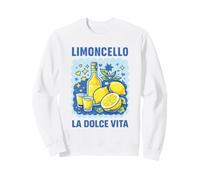Limoncello La Dolce Vita Italian Lemon Cocktail Retro Art Sweatshirt
