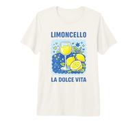 Limoncello La Dolce Vita Italian Lemon Cocktail Summer Art Premium T-Shirt