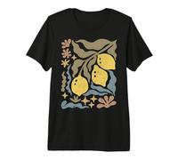 Limoncello Mediterranean Lemon Art Modern Abstract Boho Premium T-Shirt