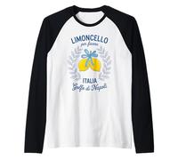 Limoncello Per Favore Gulf of Naples Italy Raglan Baseball Tee