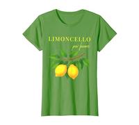 Limoncello Per Favore Lemons Summer Italy T-Shirt, Women, Grass Green, XX-Large