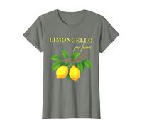 Limoncello Per Favore Lemons Summer Italy T-Shirt, Women, Olive Heather, X-Large
