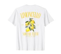 Limoncello Social Club I Lemon Limon Italy Team Back Print T-Shirt