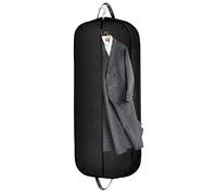 Limoomil 60 Inch Heavy Duty Tear Resistance Wedding Dress Bag for Wedding Travel, Waterproof Dress Cover for Closet Wardrobe. Garment Bag for Gowns, Tuxedos, Dress, Long Coats. Darkgrey, 60 Inch.