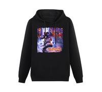 Limp Bizkit Men's Hooded with Pocket Men's Tops Long Sleeve Round Neck Cotton Sweatershirt Size 3XL Black