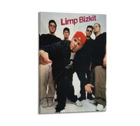 Limp Poster Bizkit-Nu Metal BandPoster Wall Art Canvas Aesthetic Music And Movie Decoration Living Room Bedroom 16x24inch(40x60cm) Frame-style