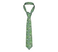 LimPac Bees Sunflowe Premium Men'S Silk Necktie,Fashion Tie - Soft And Comfortable With Stylish Print Design, Banana Leaf Green, One Size