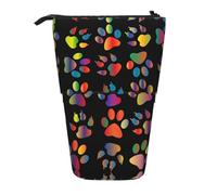LimPac Colorful Dog Paw Telescopic Pencil Case Pencil Case, PA Supplies Bag, Cute Office Makeup Organizer