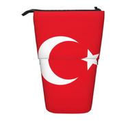 LimPac Flag Turkey Telescopic Pencil Case, PA Supplies Bag, Cute Office Makeup Organizer