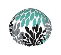 Limpac Flower Reusable Dahlia Luxury Shower Cap For Women, Double Layer Protective Elastic For Women Spa Salon