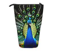 LimPac Fresh Peacock Telescopic Pencil Case Pencil Case, PA Supplies Bag, Cute Office Makeup Organizer