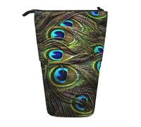 LimPac Fresh Peacock Telescopic Pencil Case Pencil Case, PA Supplies Bag, Cute Office Makeup Organizer