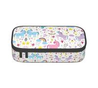LimPac Unicorns Pink Pencil Case Large Capacity Bag Pencil Case Pencil Case Organizer for Office College Makeup