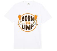 Limping Amputee Joke Leg Prosthetic Design for a Leg Amputee Comfort Colors Adult Heavyweight T-Shirt