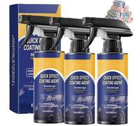 Limplex Car Polish, Supami Car Cleaner, Advanced Cars Quick-Acting Coating Agent Spray, Multi-functional 3 in 1 Long-Lasting Protection Waterless Wash, Long-Lasting Paint Protection (3)