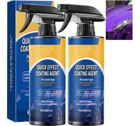 Limplex Coating Spray, 3-In-1 Quick Effect Car Polish & Protectant, Ceramic Car Wax, Waterless Wash Scratch Remover for Vehicles, Instant Shine Restorer with Hydrophobic Layer (2Pcs)