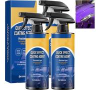 Limplex Coating Spray, 3-In-1 Quick Effect Car Polish & Protectant, Ceramic Car Wax, Waterless Wash Scratch Remover for Vehicles, Instant Shine Restorer with Hydrophobic Layer (3Pcs)
