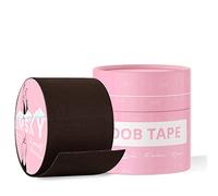 LIMSKY Boob Tape & Nipple Covers Set | Breast Lift Tape for Chest Brace & Contour | Sticky Body Tape for Push up & Shape in All Clothing Fabric Dress Types | Waterproof & Sweat-Proof Tape (Coffee)