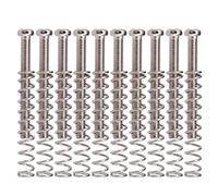 Limtula 10 Pcs Humbucker Guitar Pickup Screws Wtih Springs Double Coil Pickup Mounting Screws and Springs for Height Adjustment