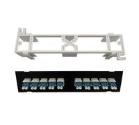 Limtula 10 Port Optical Fiber Panel 1U Panel For 19-Inch Wallmount Or Rackmount Down Block