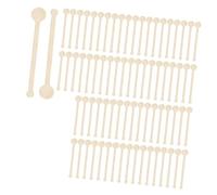 Limtula 100Pieces User Friendly Wood Coffee Stirrers 150mm Length Beverage Mixing Sticks Texture for Club and Home Use Coffee Stirrers