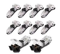 Limtula 10Pcs Low Voltages Wire Connectors Solderless Not Wire Stripping 2 Way 1 Pin Small Gauge Connectors Easy Connection T Type