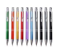 Limtula 10Pcs Metal Ballpoint Pen Office Signing Retractable Refillable Write Smoohtly Business Gift Double Pen