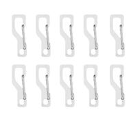 Limtula 10Pcs Paracords Carabiner Clip Stainless Steels Keychain Clasp Small Clip Spring Snapping Keyring Hook Spring Snap Keyring Hook