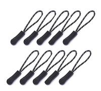 Limtula 10PCS Practical Zipper Pull Cord Pull Extension for Handbag Purse Backpack Jackets Bags Coat Luggage Zipper Accessories Pulls
