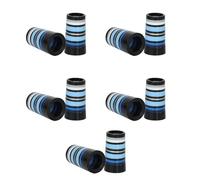 Limtula 10Pcs Professional Golfing Iron Ferrules for 0.35Inch Tapered Parallel Shafts Colorful Striped Golfing Tapered Ferrules