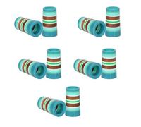 Limtula 10Pcs Professional Golfing Iron Ferrules for 0.35Inch Tapered Parallel Shafts Colorful Striped Golfing Tapered Ferrules