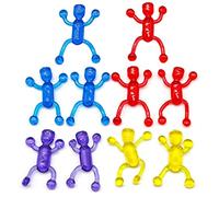Limtula 10Pcs / set Sticky Rolling Men Window Crawler Men Stretchy Funny Flexible Climb Sticky Wall Toy Kids Window Crawler