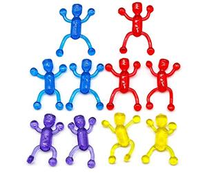 Limtula 10Pcs / set Sticky Rolling Men Window Crawler Men Stretchy Funny Flexible Climb Sticky Wall Toy Kids Window Crawler