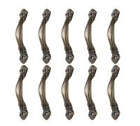 Limtula 10pcs/Set Vintage Drawer Handles Metal Pulls Zinc Alloy Knobs Drawer Handles Pulls for Wine Boxes & Wooden Chests Vintage Furniture Accessory