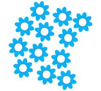 Limtula 12Pcs Flower Shape Tennis Dampener Soft Silicone Vibrations Shock Absorbers Racket Vibrations Enduring Flower Shape Silicone String