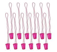 Limtula 12Pcs Oktoberfest Bead Necklaces Beer Mug Bead Necklaces Shot Glasses On Beaded Necklace Oktoberfest Party Supplies Necklace
