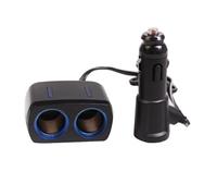 Limtula 12V/24V Vehicles Socket Splitter Multiple Device Charging Car Accessory With 1xUSB Port Totally 80W Output