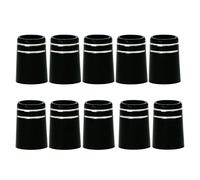 Limtula 19x13.6x9.5mm Tip Size 0.370 Golf Ferrules Club Shafts Accessory Black Sleeve Ferrules Replacement Kit