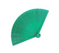 Limtula 1Pc Folding Hand Fan, Hollow Carved, Malachite green | Foldable Chinese Fan for Party Wedding Babys Shower, Decorative Hand Fan, Birthday Party Gift, Home Decorations