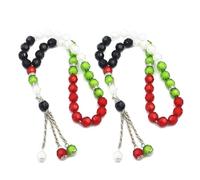 Limtula 2 / 4pcs Catholic Rosary Beads Acrylic Prayer Rosary Religious Jewelry Palestine Flag Colors Party Favor Palestine Flag Colors Unique Friend and Family