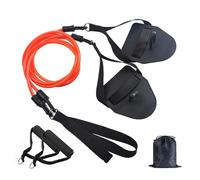 Limtula 2 in 1 Swimming Arm Training Pull Rope with Hand Paddle Swimming Elastic Rope Resistance Band Equipment Swim Tool for Improve