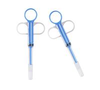 Limtula 2 Piece Portable Pet Medication Device Soft Silicone Feeder Accurate Dosing Tool for Travel Friendly Use Double Use Pet Water Dispenser