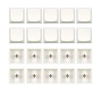 Limtula 20 Pieces PBT Not Engraving Blank Keycap XDA Profile Height 1U Dyeing Sublimation Key Caps for Cherry Mx Switches
